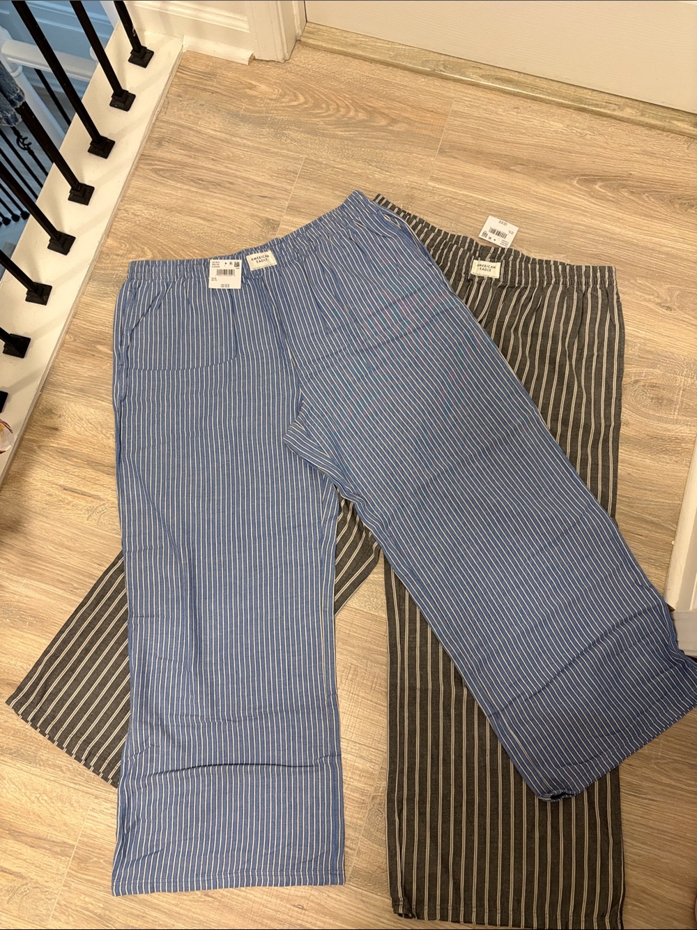 Striped Womenβs wide leg casual pants